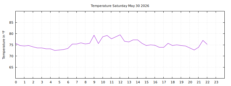 [Temperature today graph]